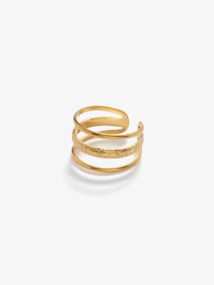 Three Layer Statement Ring Adjustable Fashion Jewelry