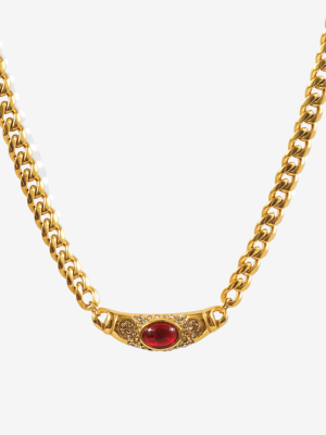 Vintage Bella Necklace Inspired by Bulgari Design